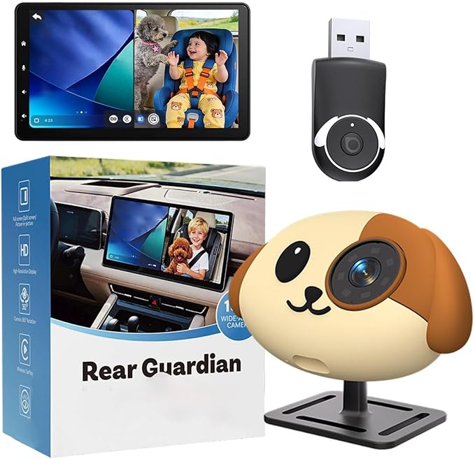 Telecámara para automóvil para niños Angolo Ampio 150 Gradi Plug And Play Video | Telecamera Auto Senza Fili Mamma Papà Viaggi Casa rural en Auto Guida Lunghe Distanze Campeggio Compras Picnic