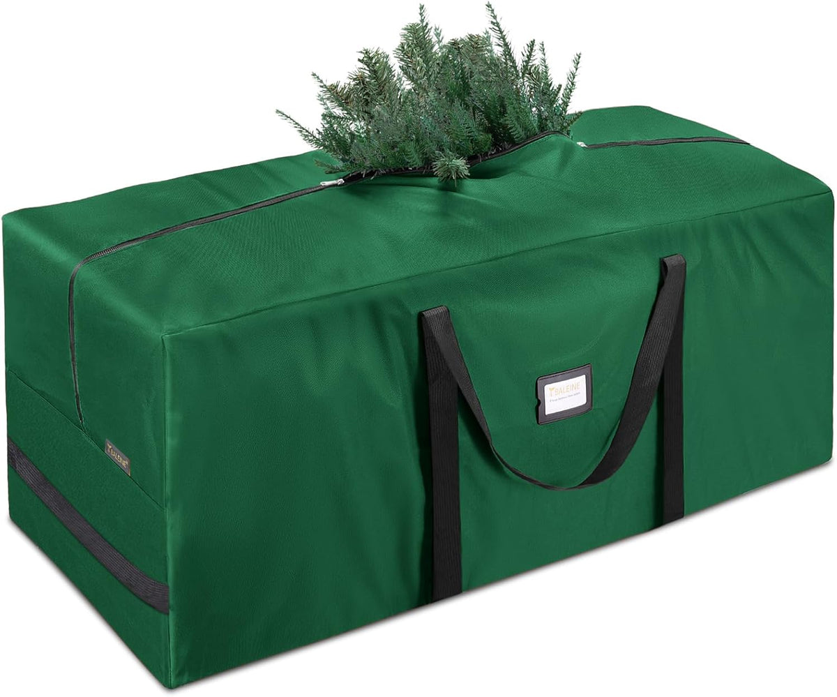 Bolsa Almacenaje Árbol Navidad BALEINE 2.3m Robusta Tela Oxford 900D Asas Reforzadas Cierres Dobles Contenedor Extra Grande Verde