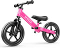 SEREED Bicicleta de equilibrio para niños de 2 años, sin pedales, para niños de 2 a 5 años, ajuste sin herramientas, regalo para niños de 2 a 3 años, placa personalizable con 3 pegatinas (rosa) 