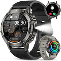 Smartwatch Militar para Hombre — Fitness Tracker, Llamadas, Impermeable, SpO2, Ritmo Cardíaco, Compatible Android e iPhone