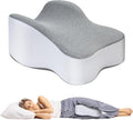 UJPFEO Almohada para Rodillas | para Dormir de Lado | Alivio de Ciatica, Cadera y Espalda | Alineacion de Columna y Recuperacion de Cirugia de Rodilla