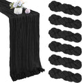 6 Caminos de Mesa de Gasa Negra 35x120 Pulgadas | Camino de Mesa Rustico Boho de 10 Pies | Cheesecloth para Bodas, Cumpleanos y Baby Shower
