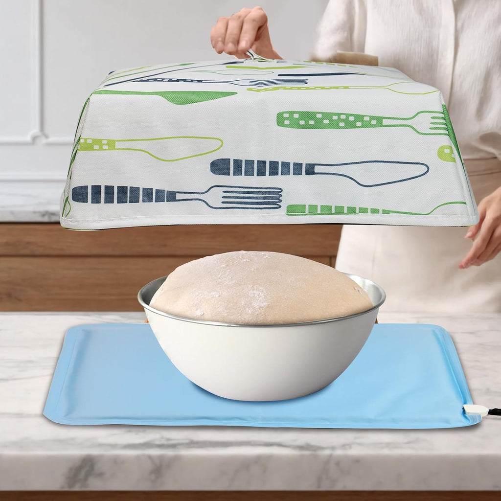 Manta de Calentamiento para Probador de Pan con Protector Térmico, Probador de Masa para Masa Ácida - para Hacer Pan, Horneado, Cálido
