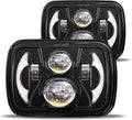 Faros LED 5x7 JHLion | Anti-Reflejo H6054 7x6 | 180W DOT | 600% Mas Brillo | DRL Direccional Ambar | Jeep Cherokee Wrangler