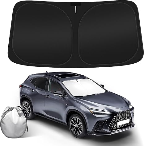 Parasol para parabrisas de automóvil compatible con Lexus NX NX250 NX350 NX350h NX450h+ accesorios plegable para ventana delantera Lexus NX NX NX250 NX350h NX450h+