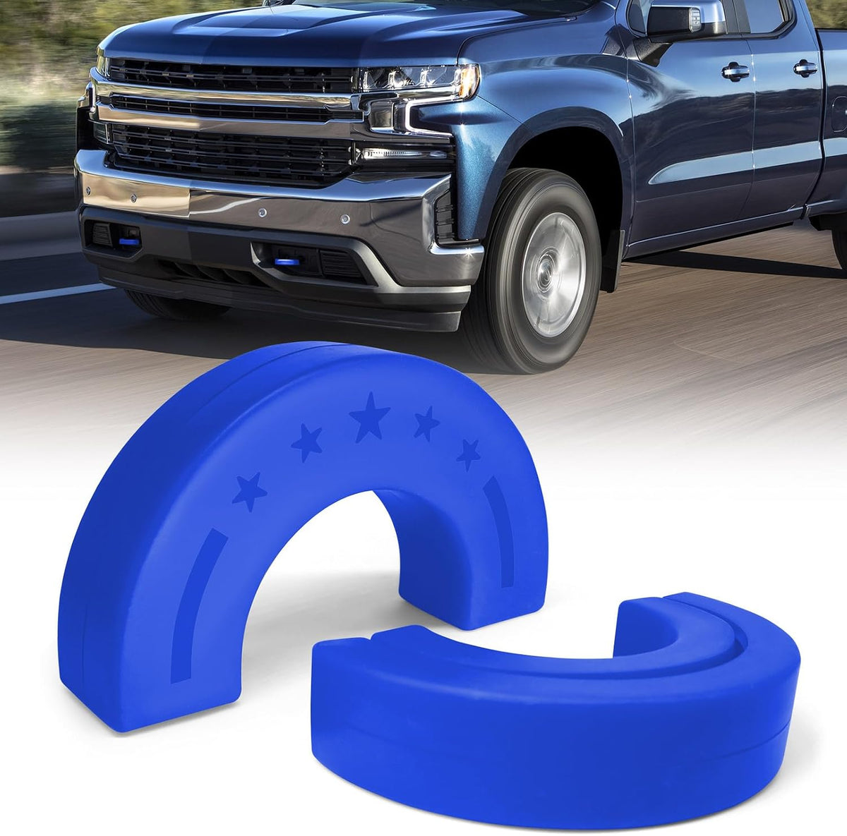 Cubiertas de Gancho de Remolque para Chevy Silverado 1500 (2007-2025) y GMC Sierra 1500 (2007-2018) – Paquete de 2 | Color Negro