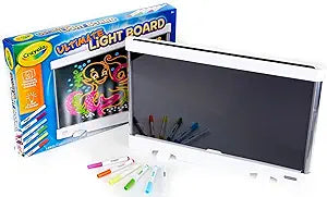 NOTA IMPORTANTE: PRESENTA USO, LE FALTA UN LAPIZ, NO AFECTA SU FUNCIONAMIENTO — Tableta de Dibujo LED Crayola Ultimate Light Board