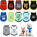 12 camisetas para perros, ropa estampada para mascotas con letras divertidas, camisetas de verano para mascotas, chaleco fresco para cachorros, conjunto transpirable para perros, sudadera suave para gatos chihuahuas, accesorios para gatos, 12 estilos (XS)
