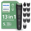 Philips Norelco All-in-One Serie 3000 13 en 1: recortadora, moldeadora de barba y cortapelos para hombre, 9 ajustes de longitud y cuchillas autoafilables respetuosas con la piel, MG3919/50