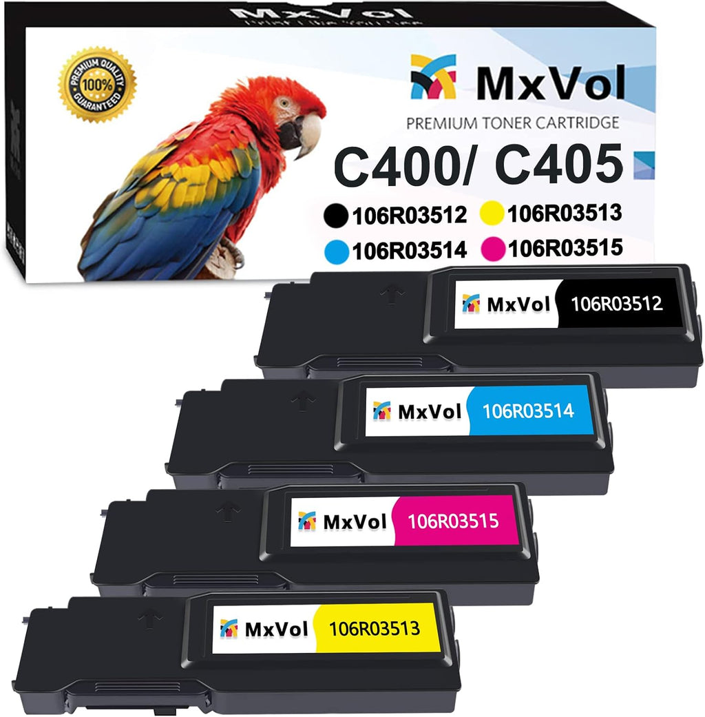 USADO – Tóner VersaLink C400 C405 Compatible Xerox | Pack de 4 Colores Alto Rendimiento