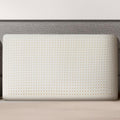 Almohada de látex natural Talalay, almohada de cama para aliviar el dolor de cuello, almohada refrescante transpirable con funda 100% algodón, soporte certificado Oeko-TEX para personas que duermen de lado, espalda