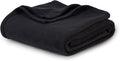 Berkshire Blanket Manta de microforro polar tamaño Queen color negro, ligera, suave y transpirable, manta de microforro polar de felpa para cama, sofá, sillón, 60x90 pulgadas