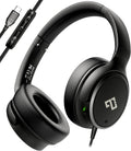 USB C Headphones Wired Headphones Over Ear with HD Mic, Lightweight Foldable Active Noise-Canceling Headphone for iPad/Sports/School/Travel/iPhone 17/16, Samsung S25/S24, Google Pixel 9,Ideal Gifts
