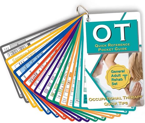 Guía de bolsillo de referencia de terapia ocupacional: recurso de OT imprescindible 32 páginas, consejos rápidos para estudiantes de OT, regalos de terapia ocupacional