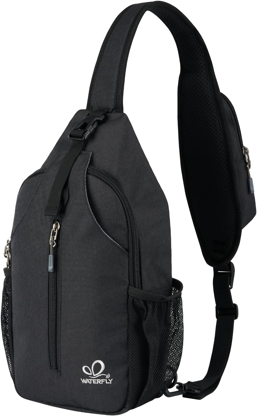 Mochila bandolera Waterfly RFID para viajes, senderismo y uso diario.