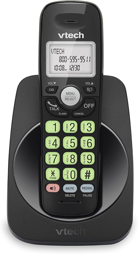 VTech Teléfono Inalámbrico con DECT 6.0, Altavoz Dúplex Completo, Pantalla Iluminada, Teclado Retroiluminado, Identificador de Llamadas/Espera de Llamadas, Control de Volumen, Compatible con Aparatos