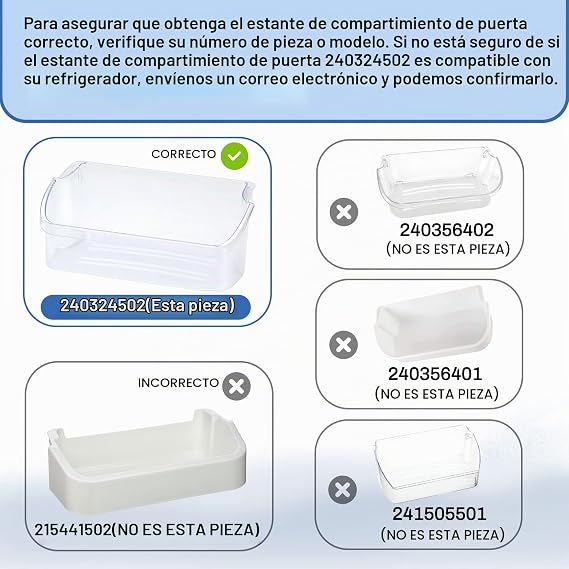 240324502 Estante de cubo de puerta - LFSS2312TF0 LFSS2312TP0 LFSS2312TE0