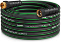 Manguera de jardín resistente de 25 pies, manguera de agua flexible no expansible, manguera híbrida ligera resistente a las torceduras, manguera a prueba de fugas, accesorios macho a hembra