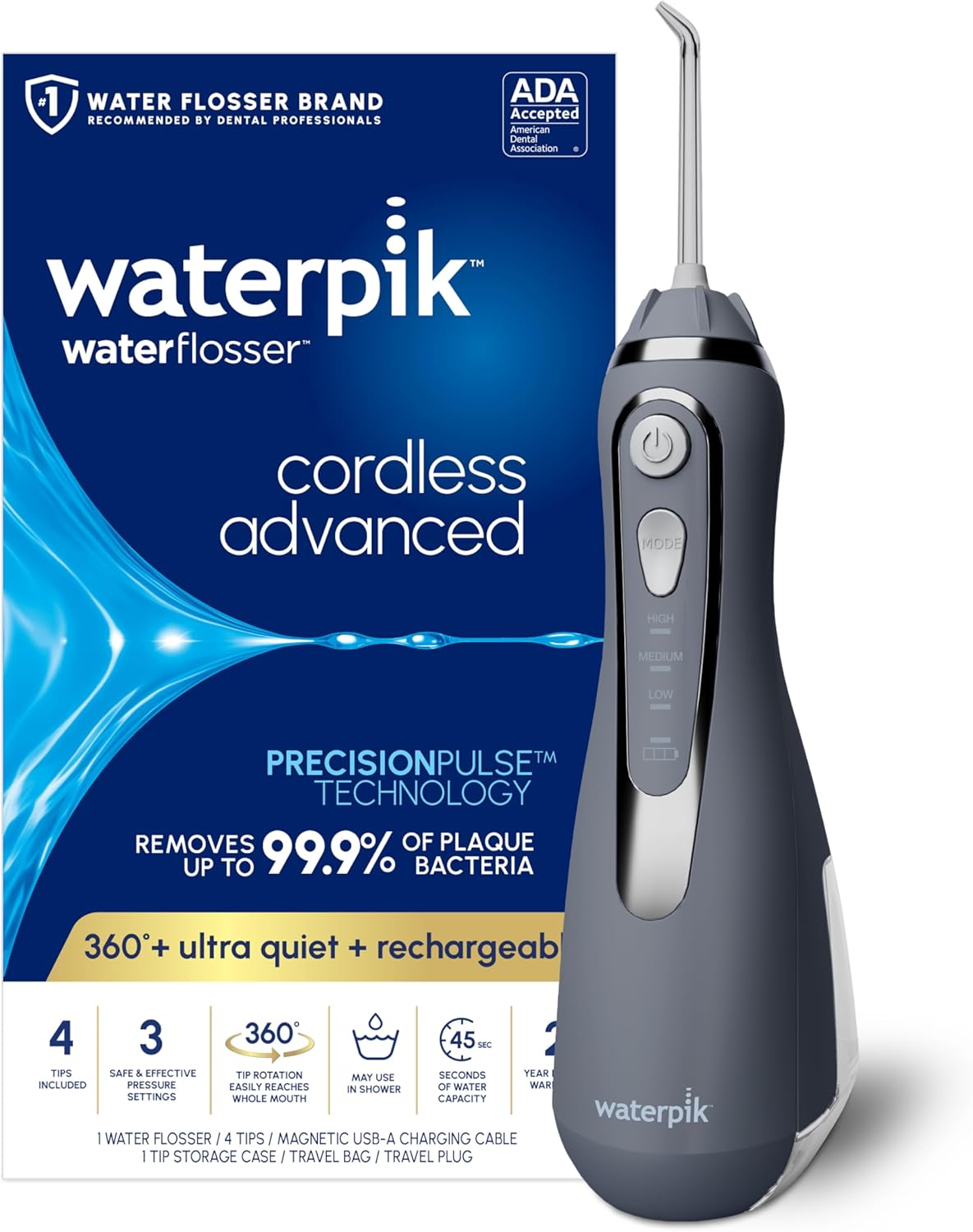 Waterpik Advanced 2.0 para dientes, encías, aparatos de ortodoncia y cuidado dental