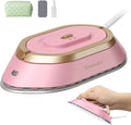 Plancha de Viaje Newbealer NB301 Mini 300W – Voltaje Universal 100-240V, Cerámica Diamante, Lista en 60s, Rosa
