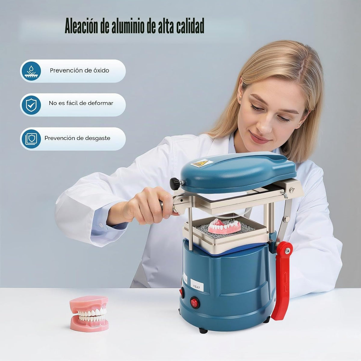 Máquina de moldeo al vacío dentallabor dental termoformando Vakuum Tiefziehgerät Dental Vacuum Formando Molding Dental Formando al vacío Lab Termoformado de vacío de calor Vacuum Former