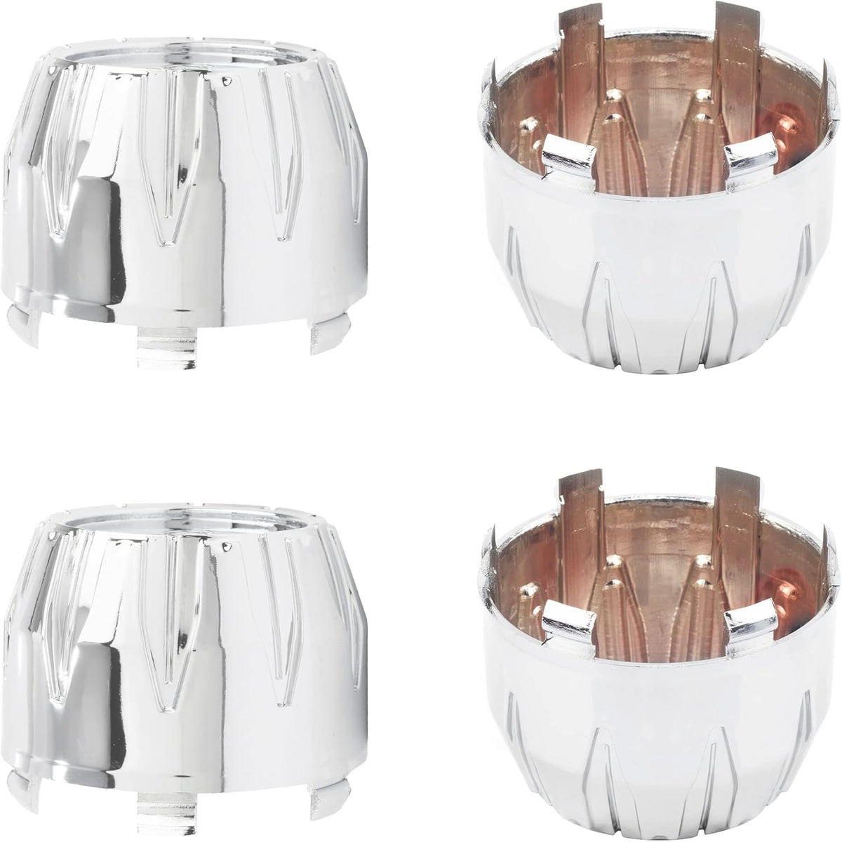 Set de 4 Tapas Centrales Rheedal 84mm (3.31 pulgadas) para Rines ION Alloy 171 179 | Reemplazo C101712MB C614101CB7 | Cromado 84mm, Interior 79mm