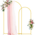 Wokceer Arco de Fondo para Bodas 7.2FT | 6FT Arco Metálico ARTICULO VIENE  CON 18 PIEZAS EN LA PRIMERA CAJA Y EN LA SEGUNDA CAJA CON 16 PIEZAS ALGUNAS VIENEN UN POCO RASPADAS ARTICULO VIENE COMO SE MUESTRA EN LA SEGUNDA IMAGEN )