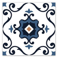 WOWSTAR Paquete de 30 baldosas autoadhesivas para piso, baldosas de vinilo de 30 x 30 cm, tablones de piso impermeables autoadhesivos para cocina, comedor, dormitorios, 2,88 m² - Textura de flor azul
