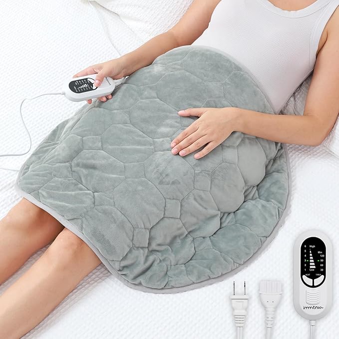 immtree – Almohadilla Térmica con Peso 5lbs | Talla XXXL 29"x24" | Tecnología Fast Heat | Alivio Profundo de Dolor | Espalda, Hombro y Rodilla