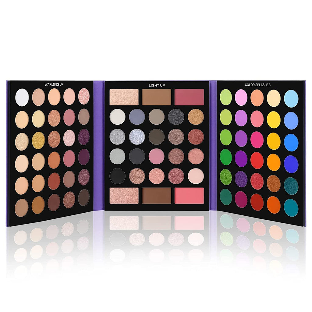 Pretty All Set 2 Paleta de sombras de ojos, 86 colores, kit de maquillaje mate brillante