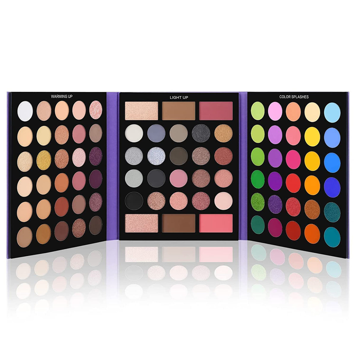 Pretty All Set 2 Paleta de sombras de ojos, 86 colores, kit de maquillaje mate brillante