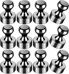 Imanes para Refrigerador y Pizarrón VNDUEEY – Pequeños y Resistentes, Color Negro