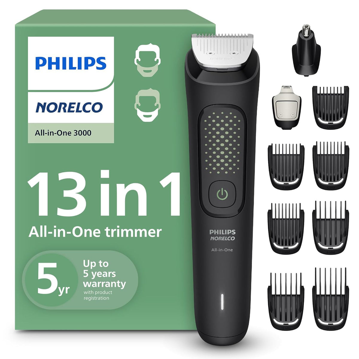 Recortadora Philips Norelco Serie 3000 13 en 1 MG3939/50