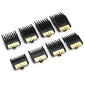 8 Pack Clipper Guards set with Metal Clip for BaBylissPRO Series Hair Clippers, Cutting Lengths 1/16"-3/4"，Replacement for BaByliss Clipper Guards