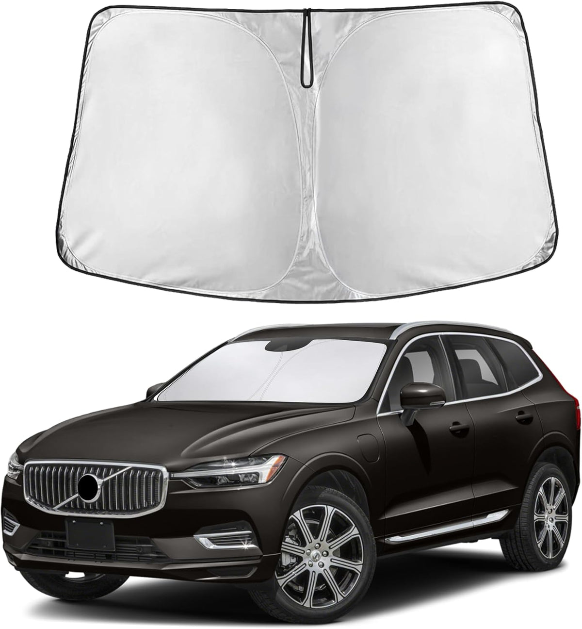 Parasol EcoNour para Volvo XC60 2018-2026 – Visera Parabrisas Delantero, Protección UV y Calor