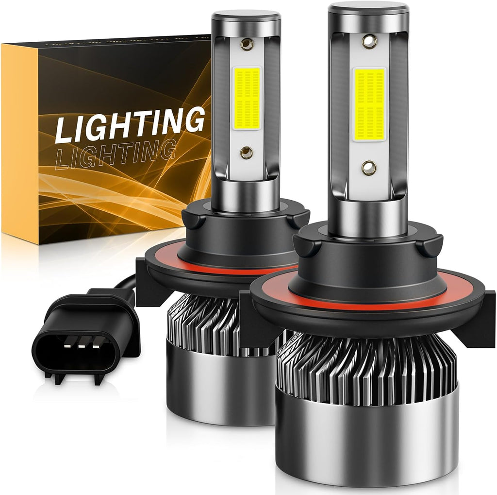Bombillas WISONDAP 6500K Blanco frío 60000LM 900% más brillantes, Plug and Play IP68 Impermeables Luces todoterreno, paquete de 2
