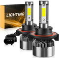 Bombillas WISONDAP 6500K Blanco frío 60000LM 900% más brillantes, Plug and Play IP68 Impermeables Luces todoterreno, paquete de 2