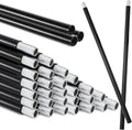 Noamus 20 Pack Matte Black M10 Threaded Extension Rod, 12 Inches Chandelier Hanging Rods for Pendant Light, Kitchen Island Lighting, Lamp Fixture Down-rods&Stems, Dining Room, Living Space (30cm)