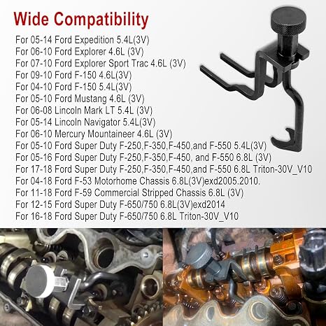 Herramienta Compresor de Resorte de Válvula para Ford 3V 4.6L, 5.4L y 6.8L – USADO