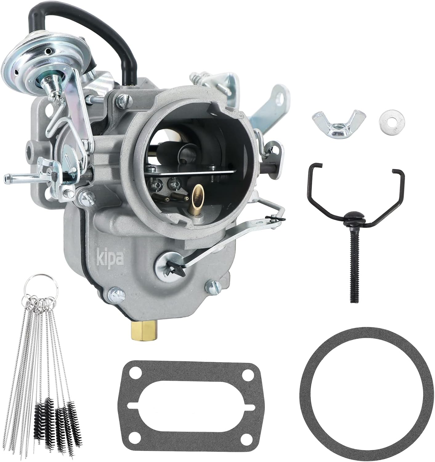 Carburador KIPA para Dodge Chrysler 5.2L 318Cu 5.2L 5211CC 318Cu. Motores V8 Carter BBD Lowtop de 2 cuerpos V8 5.2L OEM n.° 4113/4959 con junta de montaje 
