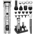 Recortadora de barba Ufree para hombre, afeitadora eléctrica 7 en 1, recortadora de pelo inalámbrica, kit de cuidado personal para vello corporal, nariz, rostro y bigote, regalo de cumpleaños para hombres, esposos y padres. 