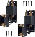 HILLMASTER Paquete de 2 pestillos bidireccionales resistentes para puertas de granja, pestillos bidireccionales para puertas de cercas metálicas, pestillos para puertas de ganado (tornillos e instrucciones incluidos)