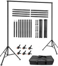 Soporte de Fondo Hemmotop 10 x 8 pies (Ancho x Alto) | Estructura para Fondos de Fotografia | Ajustable para Fiestas, Bodas, Photo Booth y Globos