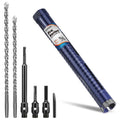 FALTA UNA PIEZA-USADO-Pro32 x 240 mm - Juego de zanahorias (3 adaptadores(240 mm y SDS Plus estándar, Hex), 2 brocas centrales extra largas. Para agujeros profundos en hormigón