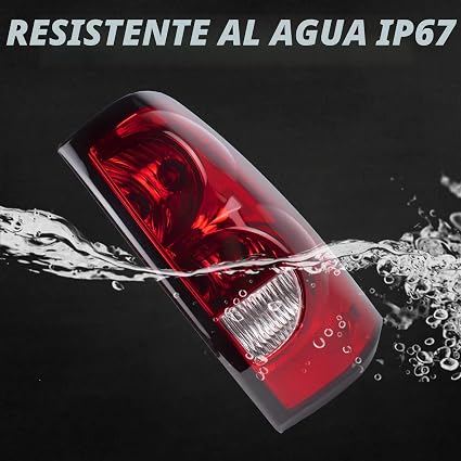 Boine Compatible con Chevy Silverado 1500 2500 3500 2003 2004 2005 2006 Luz Trasera del Lado del Conductor y del Pasajero