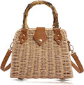 Bolsa de pajita, bolsos cruzados para mujer, bolso tejido bohemio hecho a mano