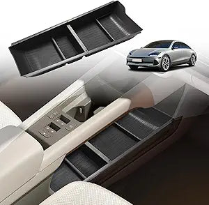 Organizador Inferior de Consola Central BestEvMod para Hyundai Ioniq 6 (2023/2024/2025) – Bandeja de Almacenamiento ABS para Apoyabrazos
