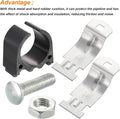 ⚠️ VENDEMOS 9 PCS | uxcell Abrazadera de Amortiguador de Goma 2" (50mm) | Acero con Cojín de Goma para Tubos PEX y Canales de Puntal