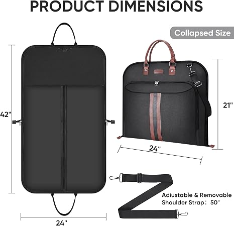 ⚠️ NO INCLUYE LA CORREA | Bolsa de viaje para ropa BALEINE, bolsa de traje de viaje para hombres, bolsa de ropa impermeable