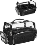 Estuche para brochas de maquillaje, bolsa extragrande para brochas de maquillaje XL, imprescindible para maquilladores profesionales, estuche de viaje con compartimentos para brochas, bolsa organizadora de cosméticos, apertura total, fácil acceso, con